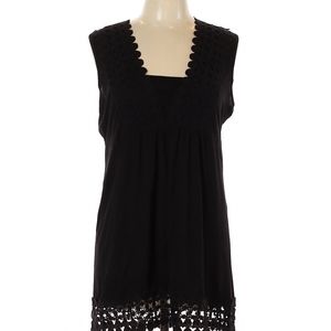 FYLO little black eyelet Dress Swim Cover-up 10-12